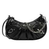 Leather Crossbody Bag for Women Underarm Handbag