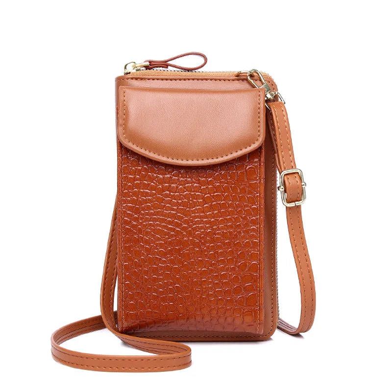 Women's Small Crossbody Bag PU Leather Shoulder Purse Clutch Handbag