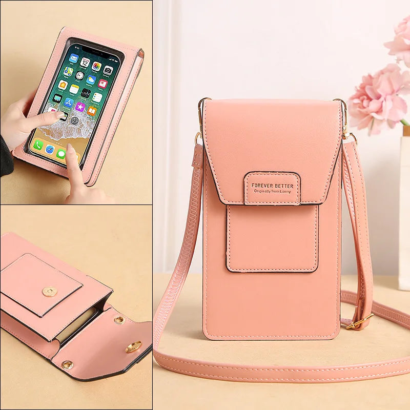 Women's Crossbody Phone Bag Touch Screen Shoulder Handbag