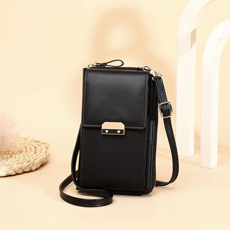 Mini Shoulder Bag Women Pu Leather Crossbody Phone Pocket Clutch