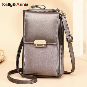 Mini Shoulder Bag Women Pu Leather Crossbody Phone Pocket Clutch