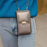 Mini Shoulder Bag Women Pu Leather Crossbody Phone Pocket Clutch
