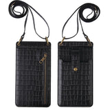 Small Shoulder Phone Bag Stone Pattern PU Leather Crossbody Messenger Bag