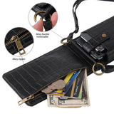 Stone Pattern PU Leather Shoulder Phone Bag for Women