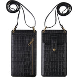 Stone Pattern PU Leather Shoulder Phone Bag for Women