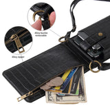 Small Shoulder Phone Bag Stone Pattern PU Leather Crossbody Messenger Bag