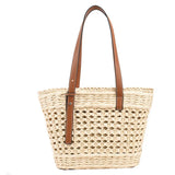 Straw Women's Shoulder Bag Hollow Out Crossbody Bag