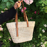 Straw Women's Shoulder Bag Hollow Out Crossbody Bag