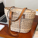 Straw Women's Shoulder Bag Hollow Out Crossbody Bag