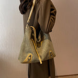 Suede Large Totes Shoulder Crossbody Bags for Women Handbag and Purses