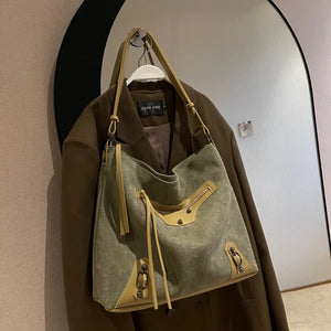 Suede Large Totes Shoulder Crossbody Bags for Women Handbag and Purses