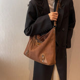 Suede Large Totes Shoulder Crossbody Bags for Women Handbag and Purses