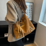 Suede Large Totes Shoulder Crossbody Bags for Women Handbag and Purses