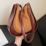 Suede Women's Shoulder Bag Crossbody Handbag