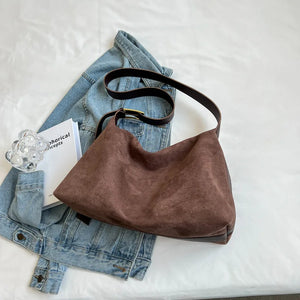 Suede Women's Crossbody Handbag, Shoulder Bag