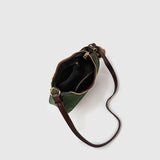 Suede Half Moon Crossbody Bag for Women