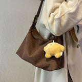 Suede Women's Crossbody Handbag, Shoulder Bag