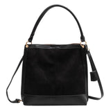 Suede Crossbody Bag Large Flap Handbag