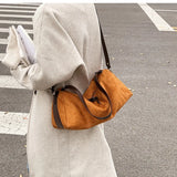 Suede Women's Crossbody Handbag Shoulder Bag