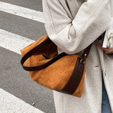 Suede Women's Crossbody Handbag Shoulder Bag