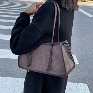 Suede Retro Handbag Small Square Crossbody Bag