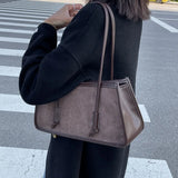 Suede Retro Handbag Small Square Crossbody Bag