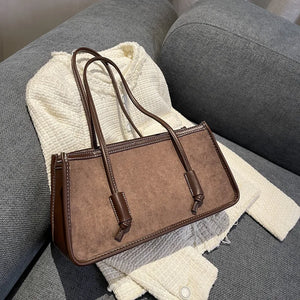Suede Retro Handbag Small Square Crossbody Bag
