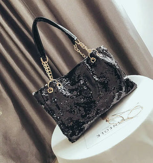 Sequin Bling Handbags - Large Multifunction Big Bag for Casual Shopping