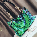 Sequin Bling Handbags - Large Multifunction Big Bag for Casual Shopping