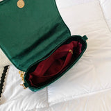 Velet Chain Handbag Purses Women Shoulder Bags Flap Crossbody Bags
