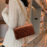 Velet Chain Handbag Purses Women Shoulder Bags Flap Crossbody Bags