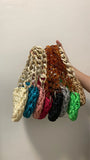 Acrylic Chain Crossbody Bag Flap Handbag for Women