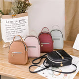 Women Mini Soft Touch Multi-Function Backpack