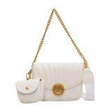 2 Pc Set Crossbody Bags For Women - Long Strap Satchel Lady Tote