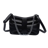 Women's Chain Crossbody Bag Quilted Top Handle Satchel Handbag