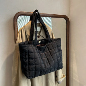 Autumn Winter Women Tote Bag High Nylon Female Handbags