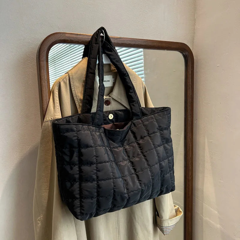 Autumn Winter Women Tote Bag High Nylon Female Handbags
