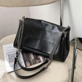 Women's Winter Tote Bag Shoulder Handbag High Leather Large Capacity