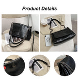 Women's Winter Tote Bag Shoulder Handbag High Leather Large Capacity