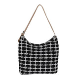 Wool Women's Crossbody Bucket Handbag