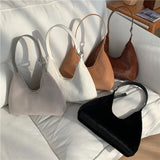 Zipper Handbags for Women PU Leather Casual Shoulder Bag