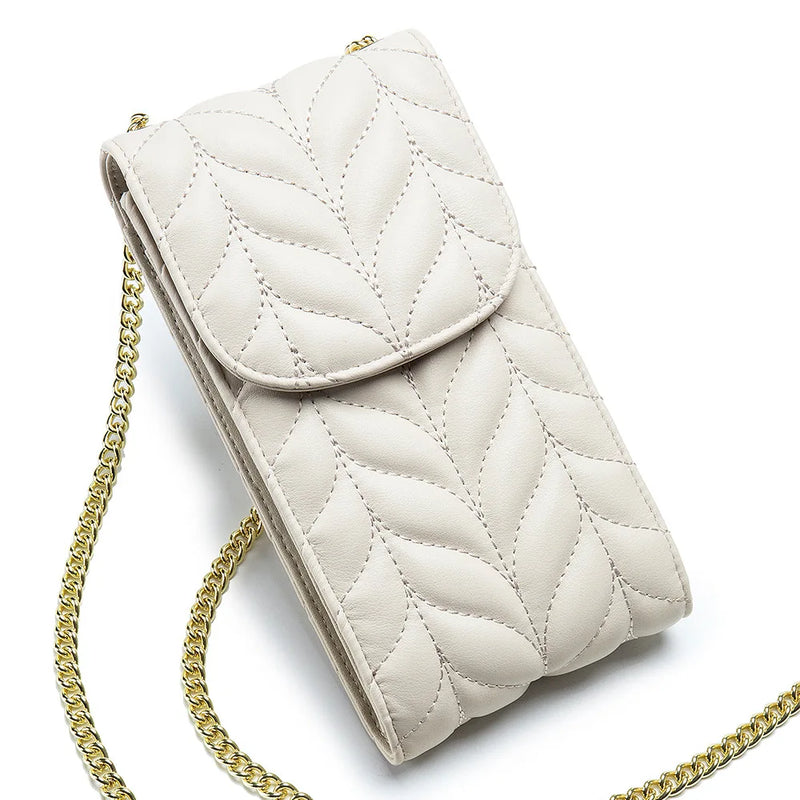 Diamond Lattice Wallet Mini Shoulder Bag Chain Mobile Clutch Messenger Bag