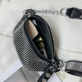 Diamond Waist Bags Chain Fanny pack Phone Pack Woman Shoulder Crossbody Chest Ba