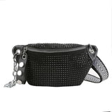 Diamond Waist Bags Chain Fanny pack Phone Pack Woman Shoulder Crossbody Chest Ba