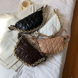 Embroidery Thread Women's Shoulder Bag Thick Chain Handbag