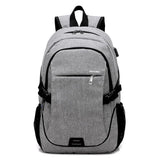 USB Charge Oxford Backpack Laptop Bag for Teenagers Men Women
