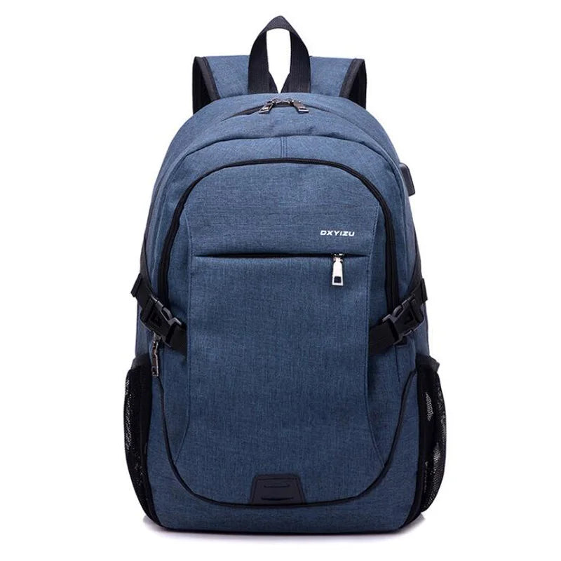 USB Charge Oxford Backpack Laptop Bag for Teenagers Men Women