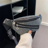 Diamond Studded Women's Fanny Pack Belt Bag