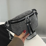 Diamond Studded Women's Fanny Pack Belt Bag