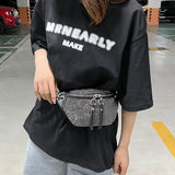 Diamond Studded Women's Fanny Pack Belt Bag